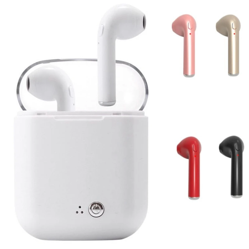 I7s Plus Bluetooth наушники спортивные TWS Bluetooth наушники с микрофоном мини беспроводная гарнитура с зарядным устройством для телефона huawei