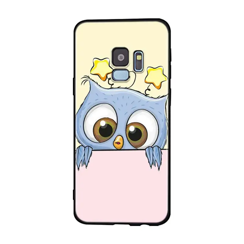 Silicone Cover fashion cartoon owl for Samsung Galaxy A9 A8 A7 A6 A6S A8S Plus A5 A3 Star 2018 2017 2016 Phone Case