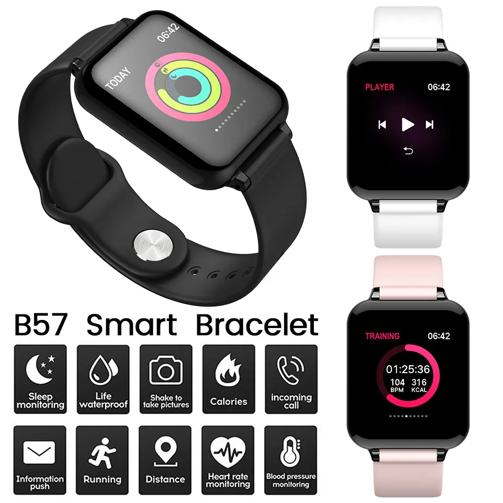 

B57 Smart Watch Montre Connect E Android Fran Ais Relojes Inteligentes Reloj Inteligente Xiaomi4g Smart Watch Amazefit Bip