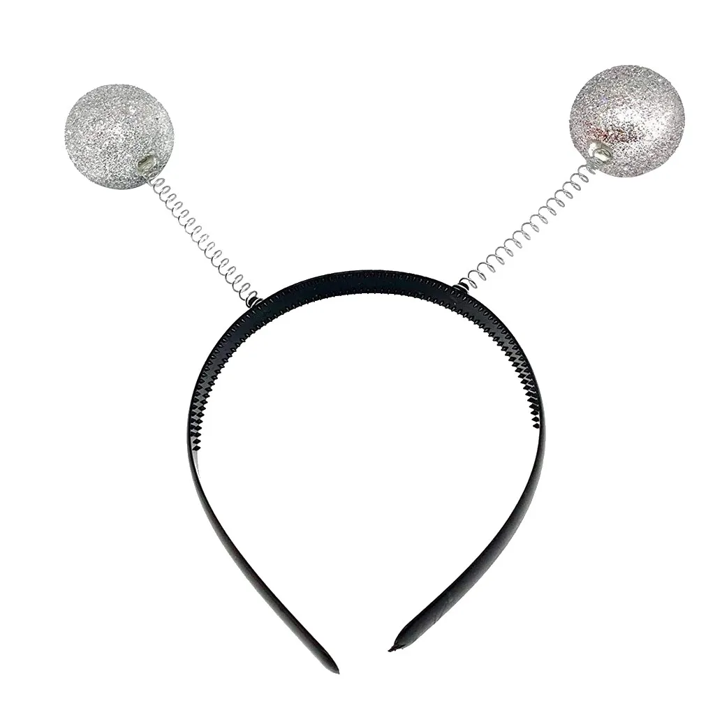 Silver Hair Accessories Martian Alien Headband Hair Accessories Party Costume Headwear Accessory Accesorios Para El Cabello