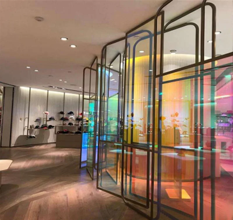 Rainbow Effect Iridescent Window Film Decorative Glass Sticker Chamelon Color Self-Adhesive