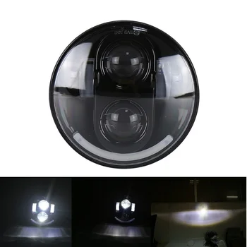 

1PC 6000K 5.75Inch 5 3/4 Round Motorcycle LED Headlight with Angel Eye Hi-Lo Beam Motorcycle Headlight for '04-later XL