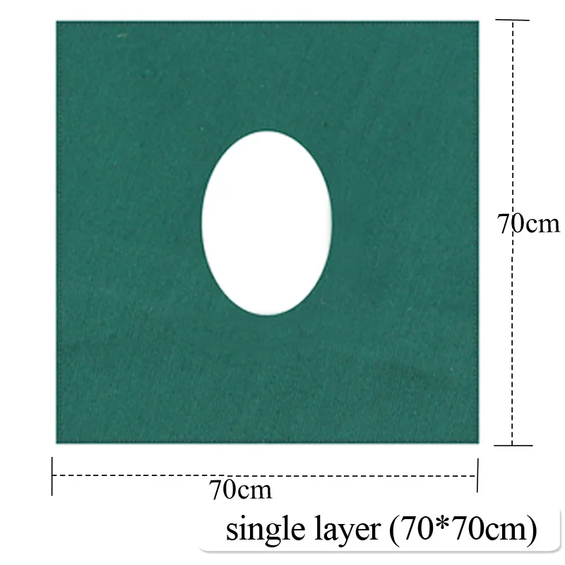 Тканевое покрытие с двойным глазом для лица, ткань из чистого хлопка, тканевое покрытие, хирургический инструмент, салфетка - Цвет: single layer 70x70cm