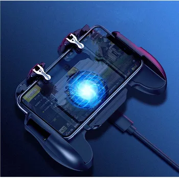 

Gamepad Controller with Cooling Fan for PUBG L1R1 Mobile Game Trigger Joystick for iPhone Xiaomi Huawei Cell Phone for 4-6.5inch