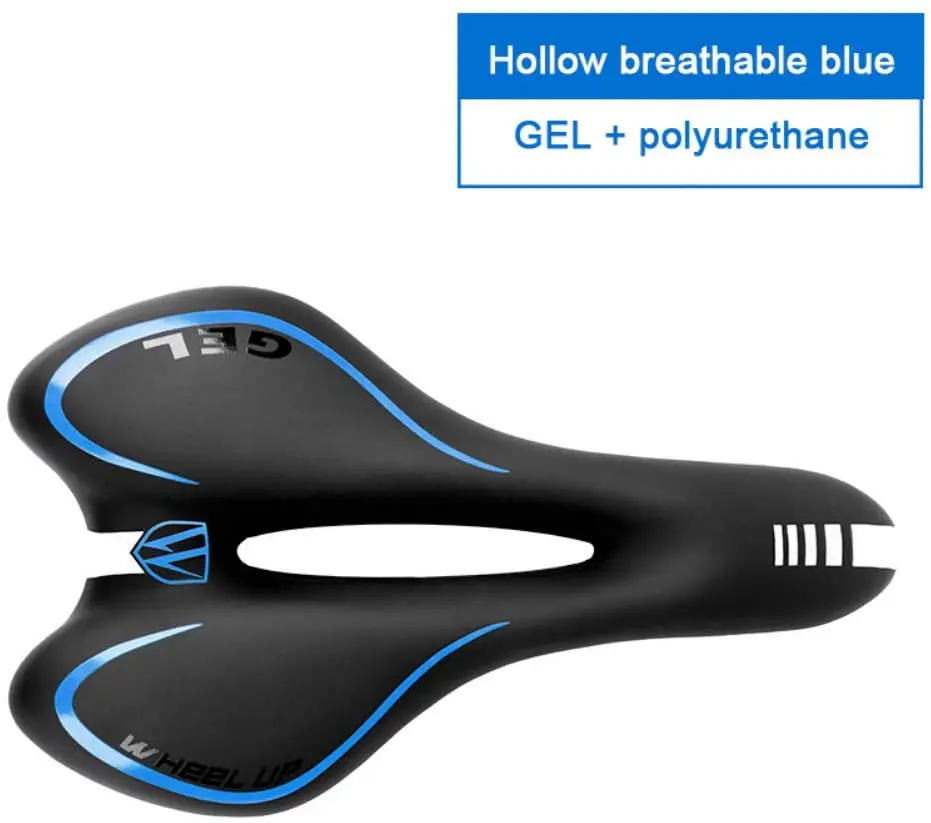 

Comfortable Bike Saddle, Gel Bicycle Seat With Shockproof Memory Foam & Gel & Waterproof PU For Touring 27.5 * 15.5CM