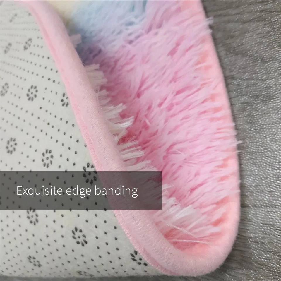 Wishstar Colorful Carpet Shaggy Girl Room Bedside Rugs Cute Rainbow Color Soft Fluffy Plush Rug For Bedroom Nordic Home Decor Wishstar Colorful Carpet Shaggy Girl Room Bedside Rugs Cute Rainbow Color Soft Fluffy Plush Rug For Bedroom Nordic Home Decor