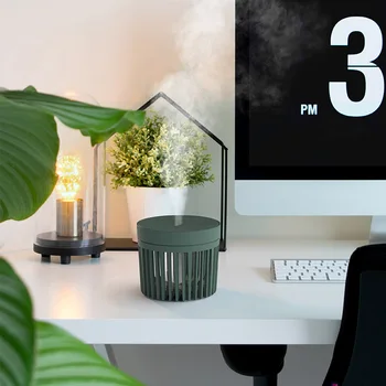 

300ML New Ultrasonic USB Air Humidifier Desktop Nano Mute Mist Maker Heavy Fogger Candlelight Atmosphere Night Light For Home