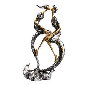 

European Amorous Couples Statue Creative Resin Character Sculpture Modern Room Decor Ornament Home Decoration Accessories
