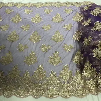 

Exquisite French mesh yarn silver line flat embroidery African lace Nigeria lace fabric suitable for dress skirt DIY apparel
