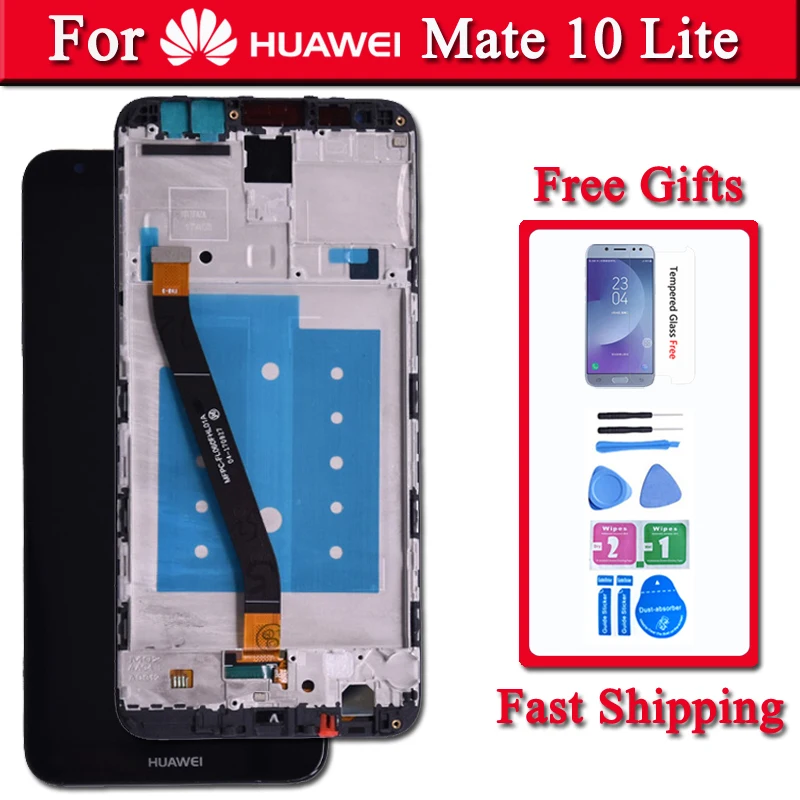 Оригинальный ЖК дисплей для Huawei Mate 10 Lite дигитайзер сенсорного экрана в сборе с