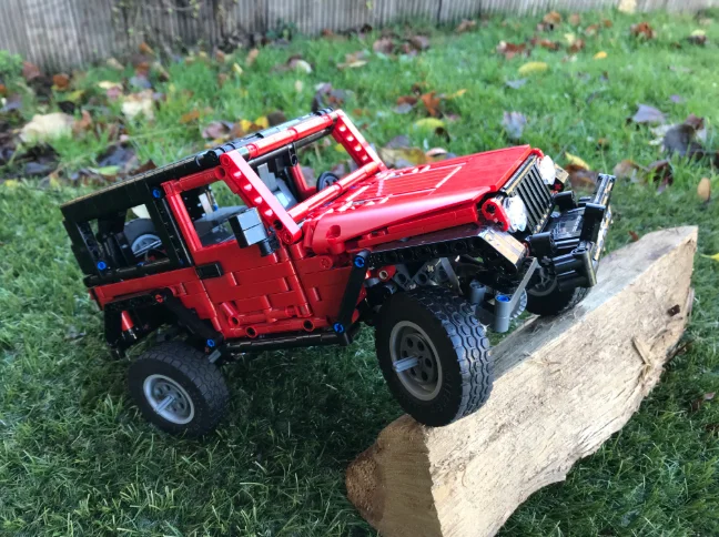 Nuevo MOC Technic Jeep Wrangler Adventurer светодиодный Радиоуправляемый двигатель función de potencia ajuste MOC-8863 bloques de conctción vehicculos