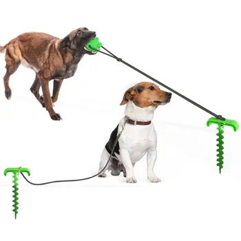 

Pet Outdoor Tie Dog Ground Pile Ground Nail Tie Dog Leash Dog Walking Toy Green Dog Tooth Cleaning Chewing Playing IQ Treat /*