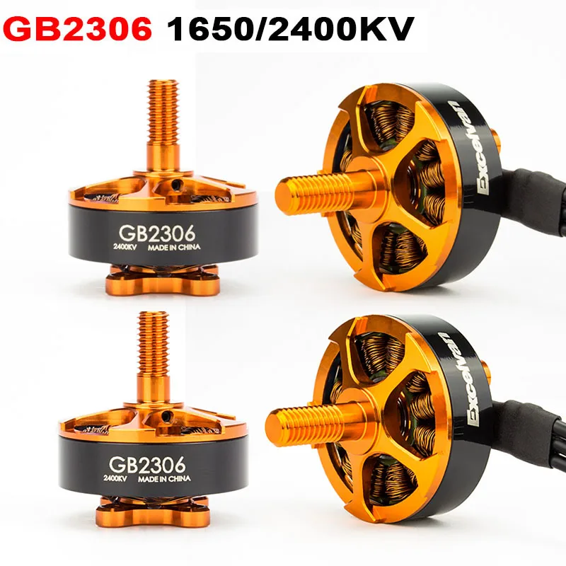 4 шт. EMAX Excelvan GB серия 2306 1650/2400KV бесщеточный двигатель 6S Lipo большая тяга 5 дюймов