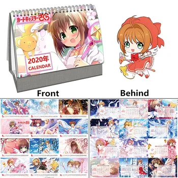 

2020 Year Anime Card Captor Sakura Desktop Calendar Sakura Kinomoto Cartoon Character Calendars 2020.01~2020.12