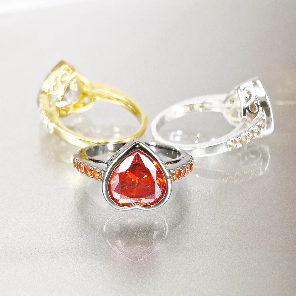 DreamCarnival 1989 Women Lover Heart Zircon Solitaire Rings 4 Colors 11mm Wedding Engagement Party Jewelry Amazing Price WA11316 DreamCarnival 1989 Women Lover Heart Zircon Solitaire Rings 4 Colors 11mm Wedding Engagement Party Jewelry Amazing Price WA11316