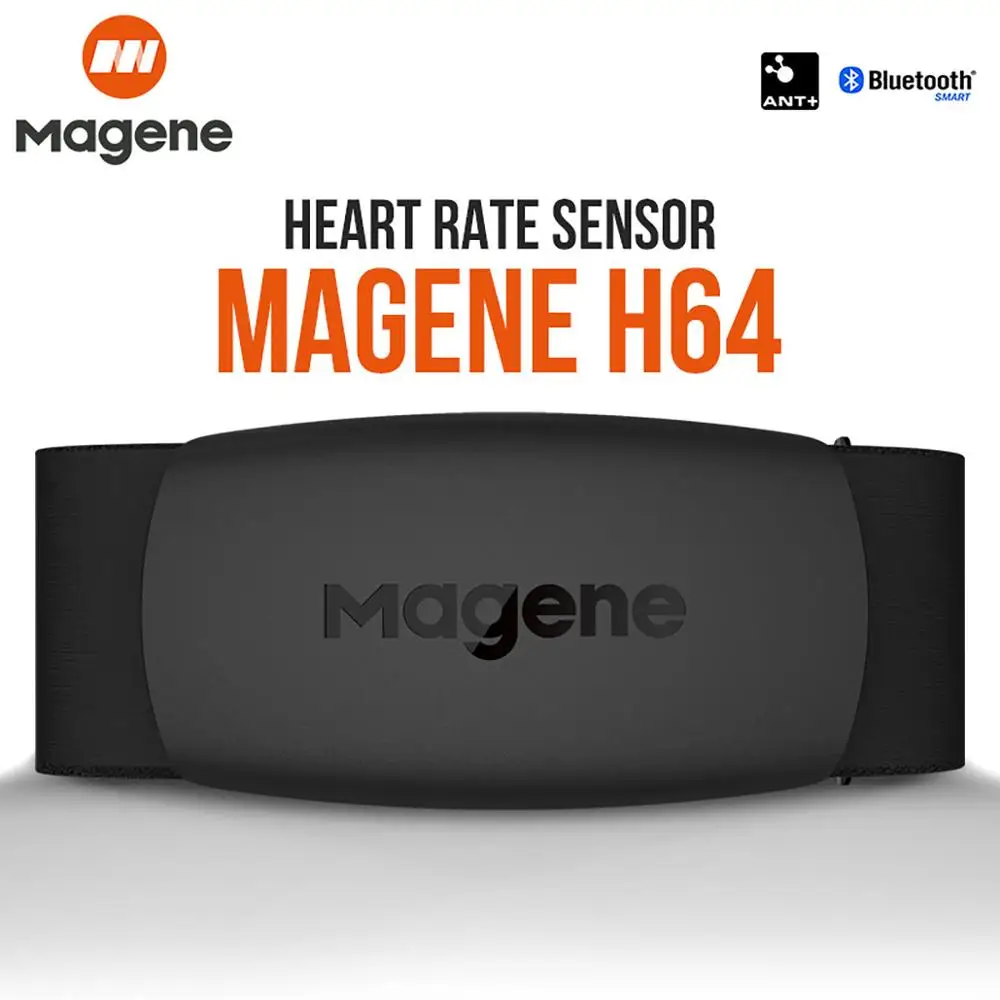Монитор сердечного ритма MAGENE H64 Bluetooth ANT + датчик пульса ремень измеритель для GARMIN