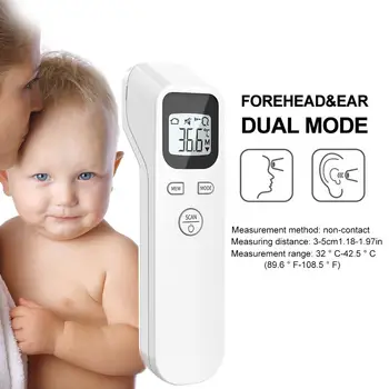 

Muti-fuction Digital Infrared Thermometer LCD Forehead Baby Thermometer Non-contact Baby/Adult Temperature Measurement Device
