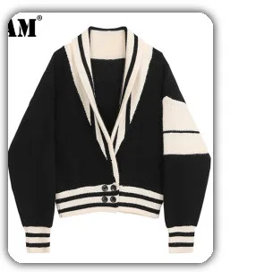 [EAM] Women Black Bow Split Joint Buckle Temperament Dress New Sleeveless Loose Fit Fashion Tide Spring Autumn 2020 1Z663