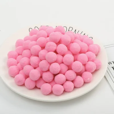 Colorful Fluffy Plush Craft Pom Poms for DIY Home Decoration and Kids' Toys