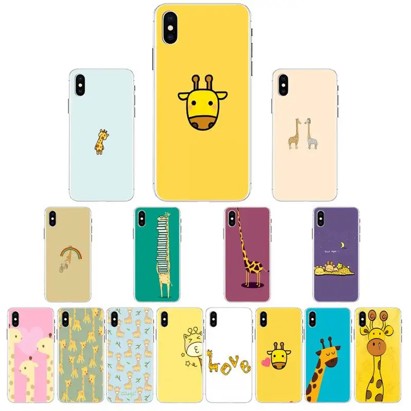 LJHYDFCNB милый мультяшный Жираф высокого качества чехол для телефона IPhone 11 Pro XS MAX 8 7 6