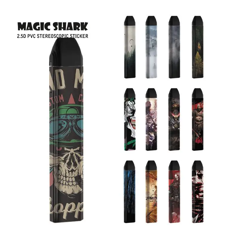 

Magic Shark God of War Final Fantasy Skull Joker PVC Case for Caliburn Skin Cover Film Sticker for Uwell Caliburn