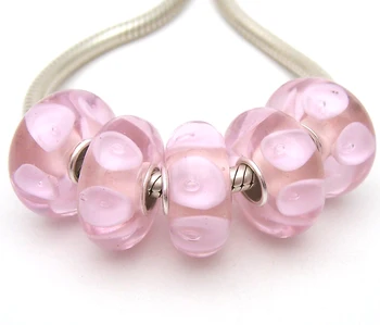 

YG57 5X 100% Authenticity S925 Sterling Silver Beads Murano Glassbeads beads Fit European Charms Bracelet diy jewelry Lamp-work