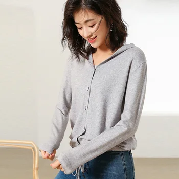 

Knitted sweater 2019 autumn cardigan short paragraph autumn and winter new ladies sweater short paragraph bottoming shirt