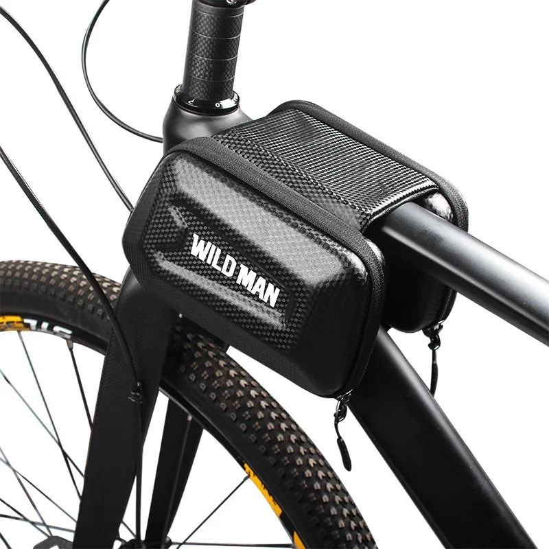 Clearance BIKEIN Pro Bicycle Top Tube Package Cycling Waterproof Cover & Zipper Bag Suitable For All Types Of Bikes MTB Black Storage Bags 5