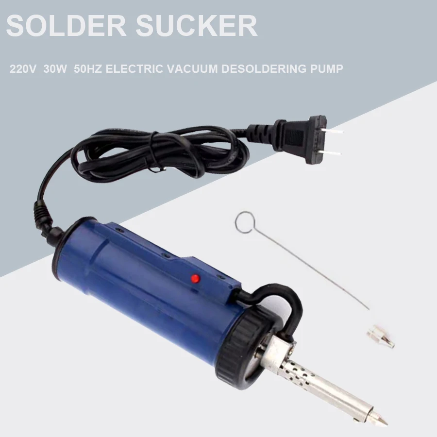 Solder Sucker 30w 220v 50hz Electric Vacuum Desoldering Pump Iron Gun