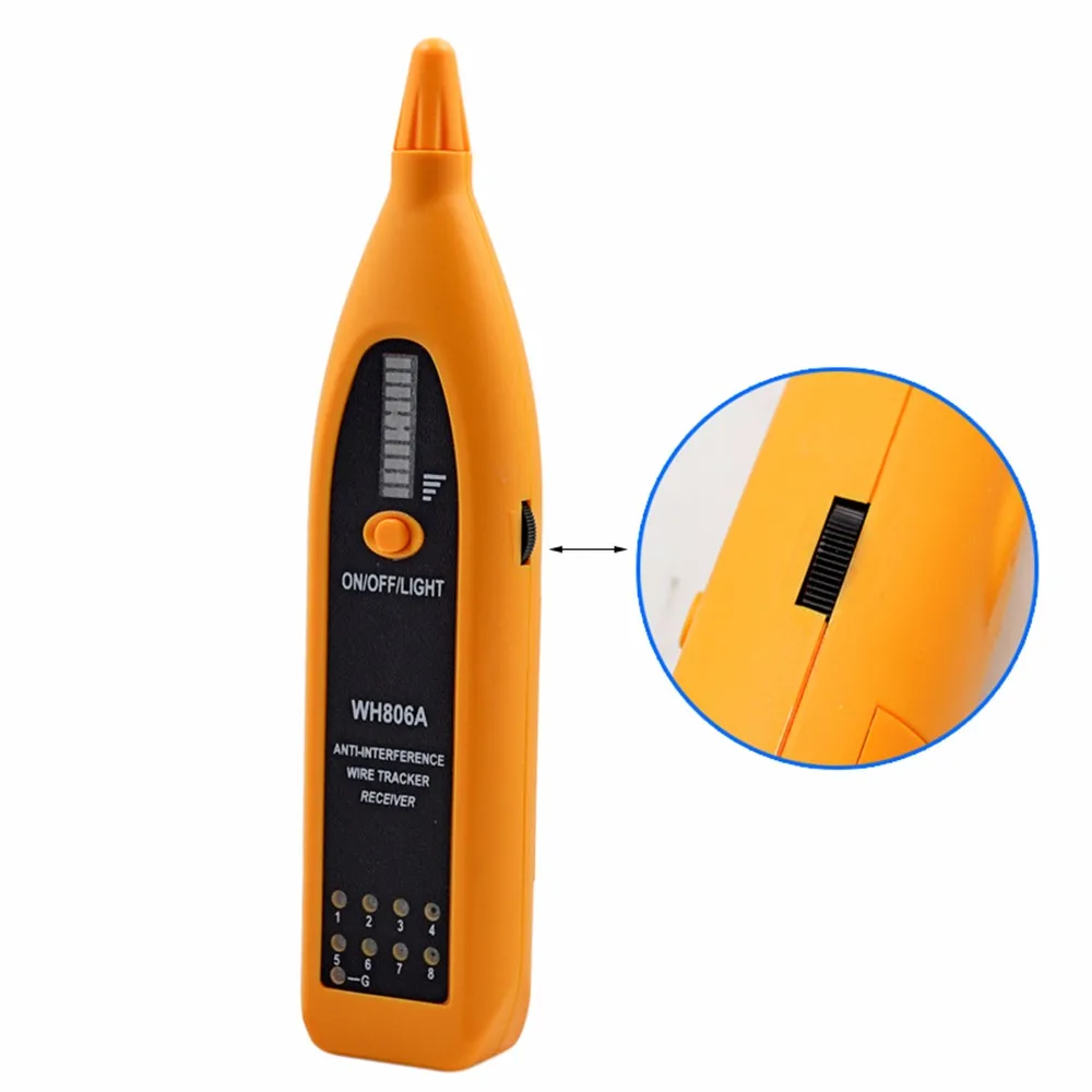CHIPAL WH806A LAN Сетевой кабель трекер для BNC Электрический кабель Cat5 Cat5E Cat6 Cat6E RJ45 телефонный провод ТЕСТЕР черный мешок