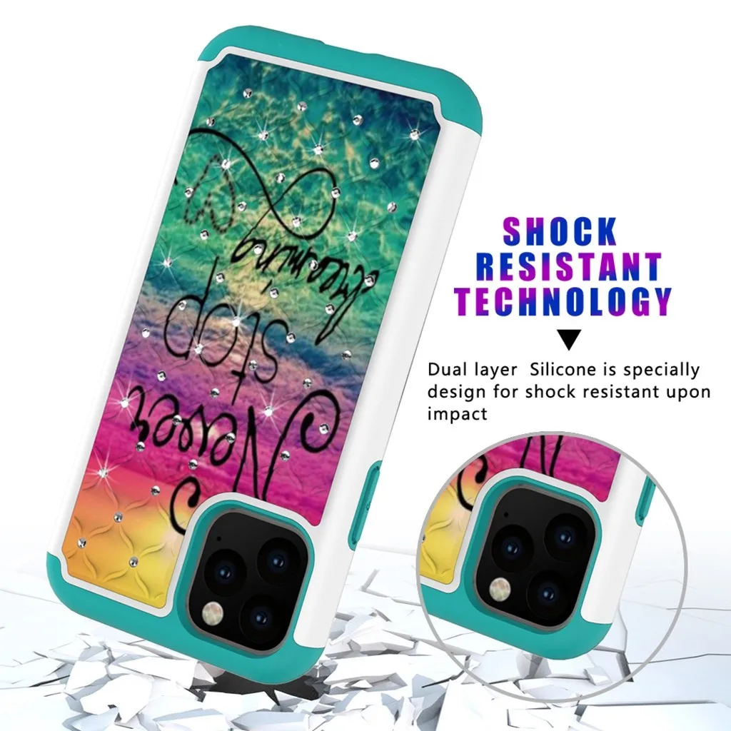 Dream Crystal Style Phone Case For iPhone 11Pro Max Dirt-resistant Slim Fashion Soft Cases Shockproof Dust-proof Phone Case