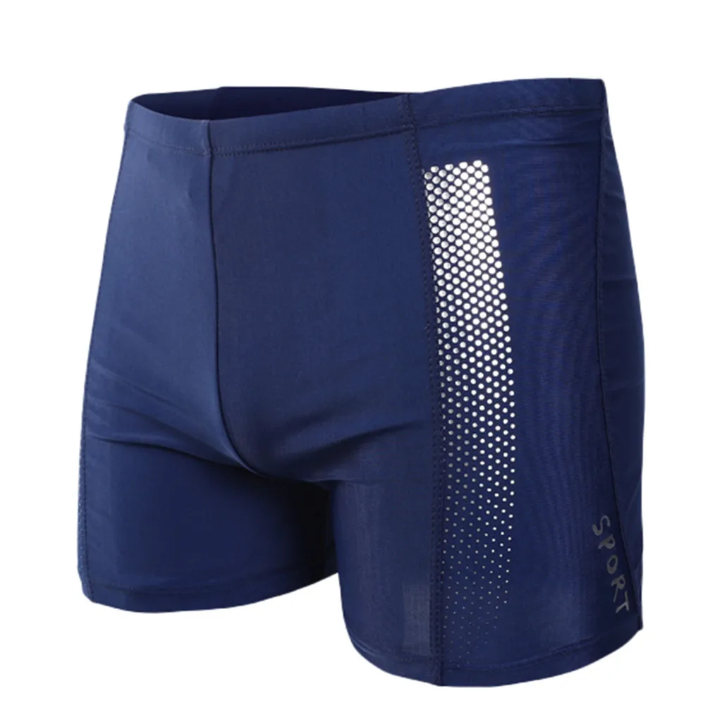 Плавки для мальчиков с принтом, нейлоновые дышащие встроенные Однотонные трусы для серфинга, облегающие мужские плавки с высокой талией# T1P