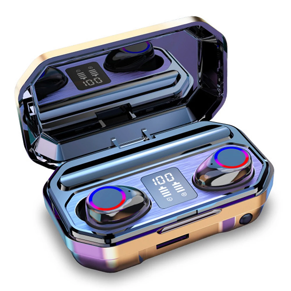 Bluetooth 5 0 Wireless TWS Earphones Touch Control In ear Headset Hifi Noise Cancelling Earpiece Sports Earphones Earbuds