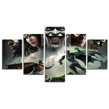 

Discount coupons 5 Piece Miracle Avenger ultron super hero canvas painting home decor Canvas art wall poster (No Frame) 1681024