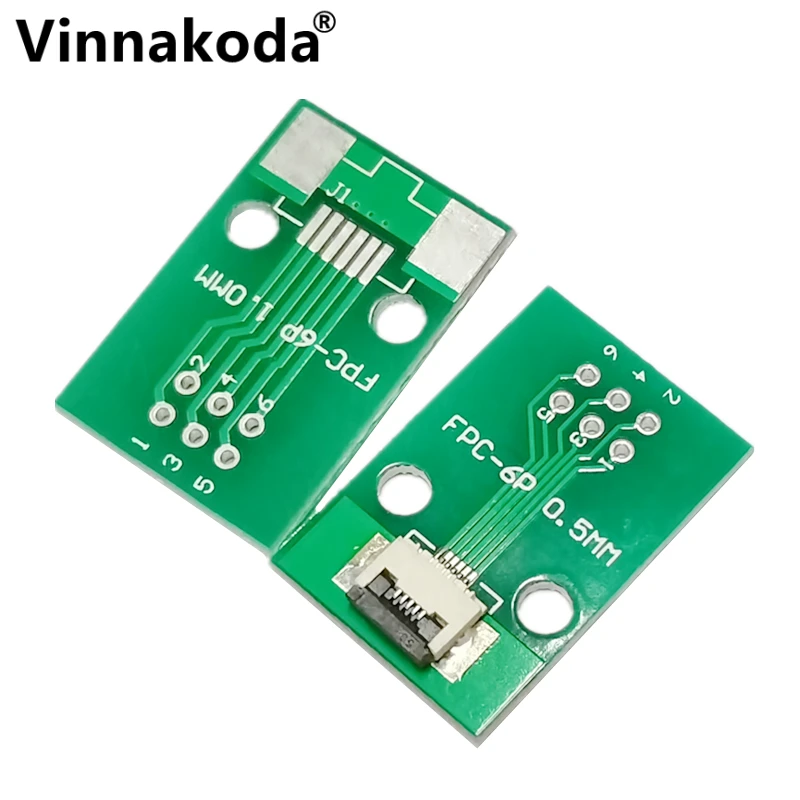 5PCS FFC/FPC adapter board 0.5MM-5P to 2.54MM welded 0.5MM-5P flip-top connector ffc fpc adapter board