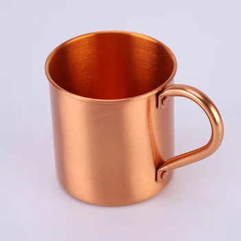 

16oz Pure Copper Mug Creative Coppery Handcrafted Durable Moscow Mule Mugs Coffee Mug for Bar Drinkwares Party Kitchen