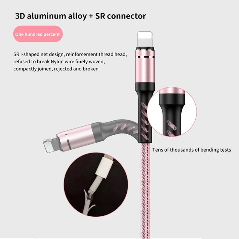 3 в 1 type C 8Pin Micro USB кабель для iPhone 8X7 6 6S Plus для iOS 10 9 8 samsung для huawei 3A USB кабели для быстрой зарядки шнур