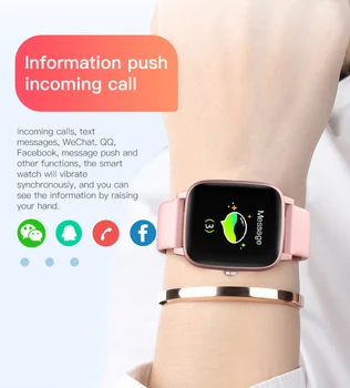 

Multifunctional Smart Watch Bluetooth 5.0 Heart Rate Blood Pressure Meter Thermometer Watch Bracelet Suitable For Adults
