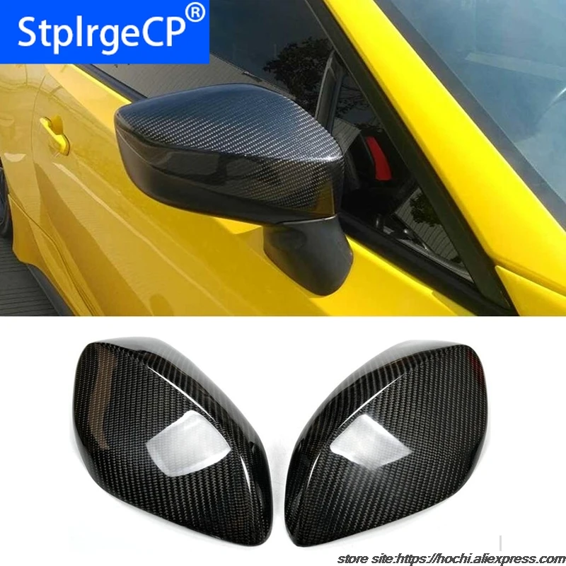 

100% Carbon Fiber Rear View Mirror Cover Full add on style For Toyota GT 86 GT86 high quality
