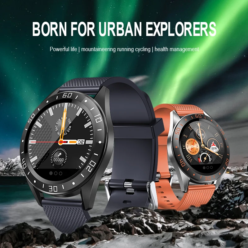 ESEED GT105 smart watch men IP67 waterproof 4 UI face 1.2 inch heart rate blood pressur Blood oxygen call remind smartwatch