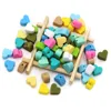 BOBO.BOX 10pc Love Heart Silicone Beads Teething Accessories Food Grade Silicone Teether BPA Free Eco-friendly Baby Teether Toys 2