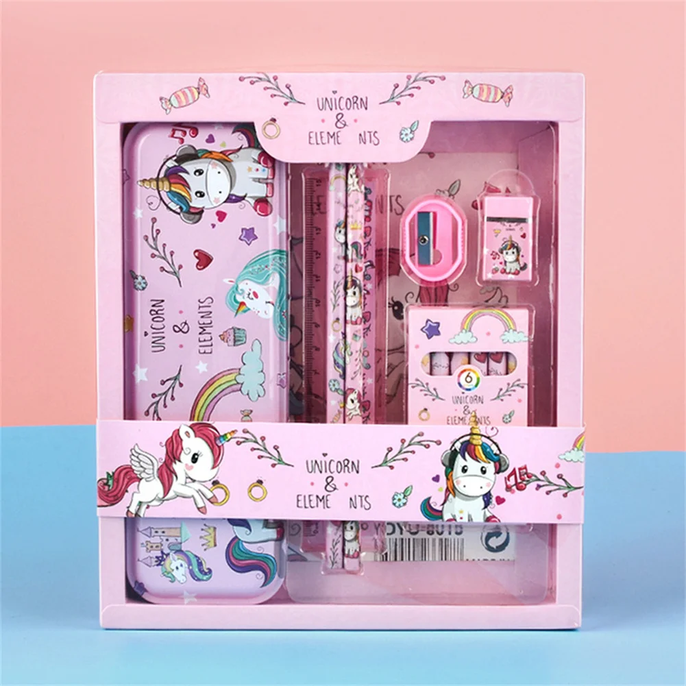 ARB Unicorn Stationary Kit for Girls Pencil Pen Eraser Sharpener