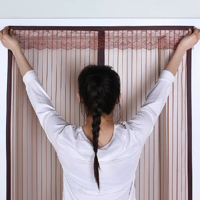 2021 Hot Magnetic Screen Door Curtain Anti-Mosquito Net Fly Screen Mosquito Protection Net Magnet Spring for Doors Windows 3