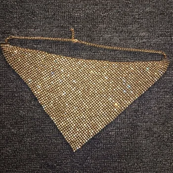 

Halloween Sparkly Rhinestone Mesh Face Cover Crystal Breathable Adjustable Masquerade Nightclub Women Face Cover HUG-Dea