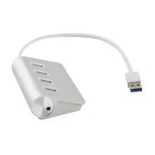 Портативный 4 Алюминиевый порт USB 3,0 концентратор адаптер питания для Apple для Mac Air PC ноутбук