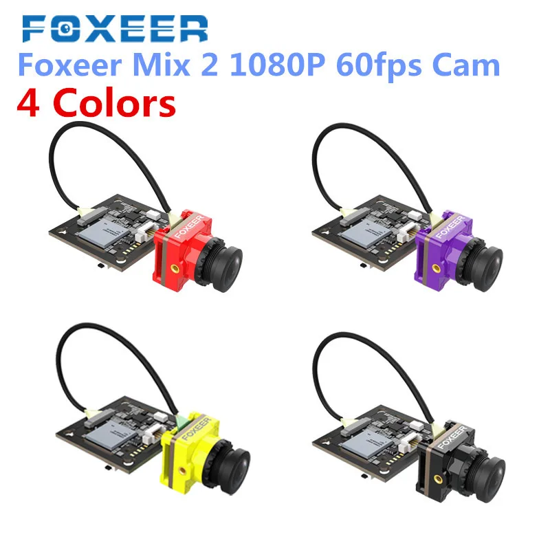 Foxeer Mix 2 1080P 60fps DVR HD Запись Мини камера с видом от первого лица низкая латентность FOV