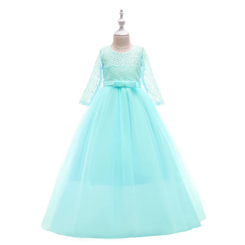 3-15Y Kids Dresses For Girls Elegant Lace Princess Dress Communion Prom Girl Gown Kids Girl Party Dress Toddler Clothes Vestidos