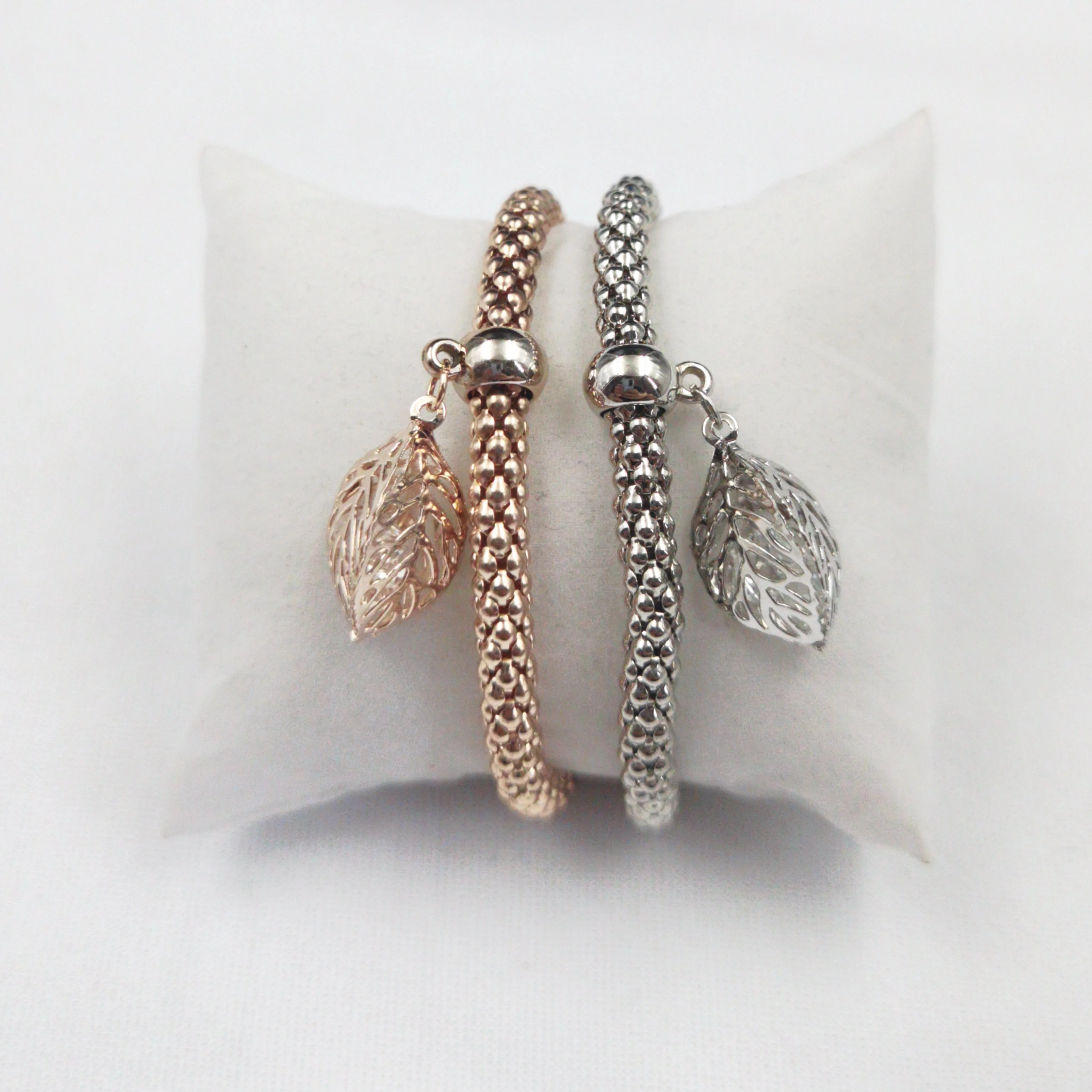 Комплект женских браслетов с листьями из 2 предметов ножные браслеты цвета