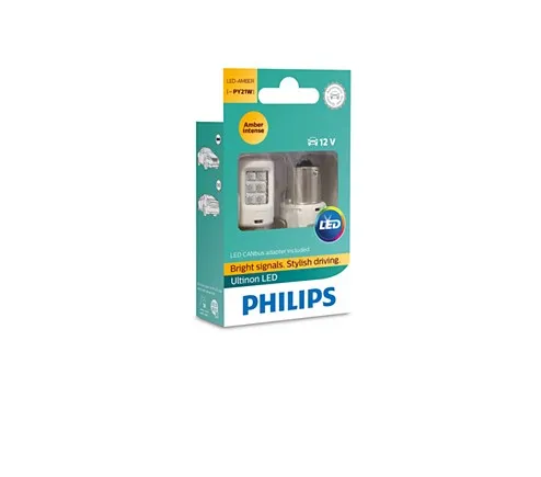  Lamp PY21W 12V-LED (BAU15s) Ultinon LED + CANbus 12V 21W CEA PHILIPS 11498ULAX2 - 10000008057652