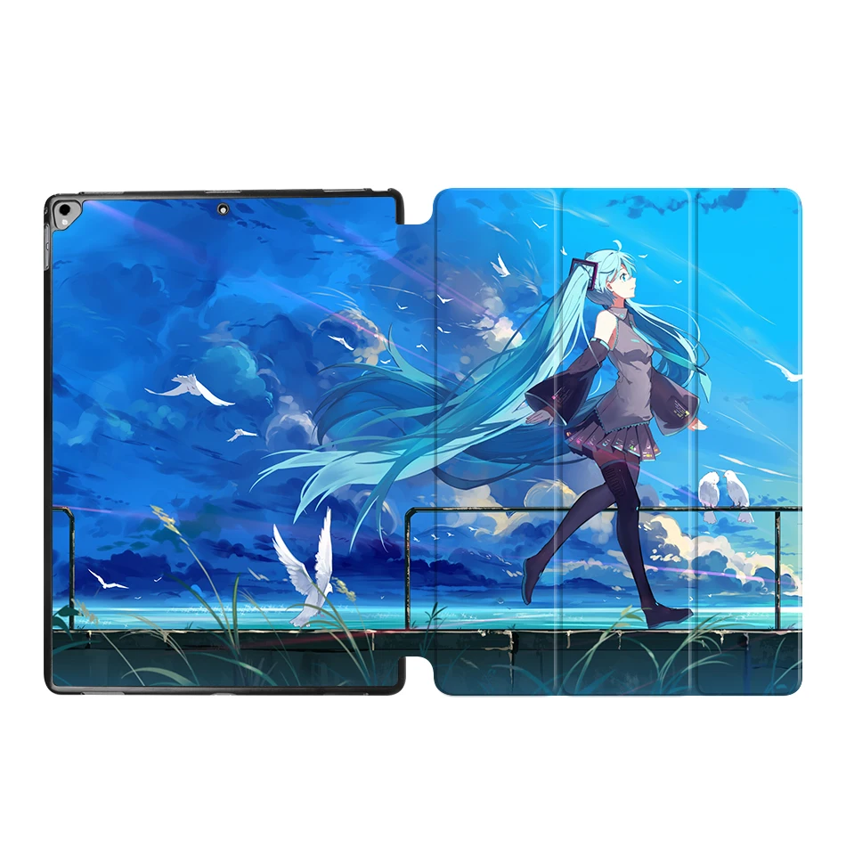 IPAD15 Sanmubaba Мультфильм Аниме Чехол для iPad Pro 12,9 '' тонкий PU кожаный флип стенд смарт-чехол для планшета Funda авто сна/Пробуждение - Цвет: IPAD15